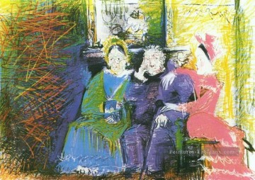 portrait Tableau Peinture - Portrait famille 1962 Pablo Picasso